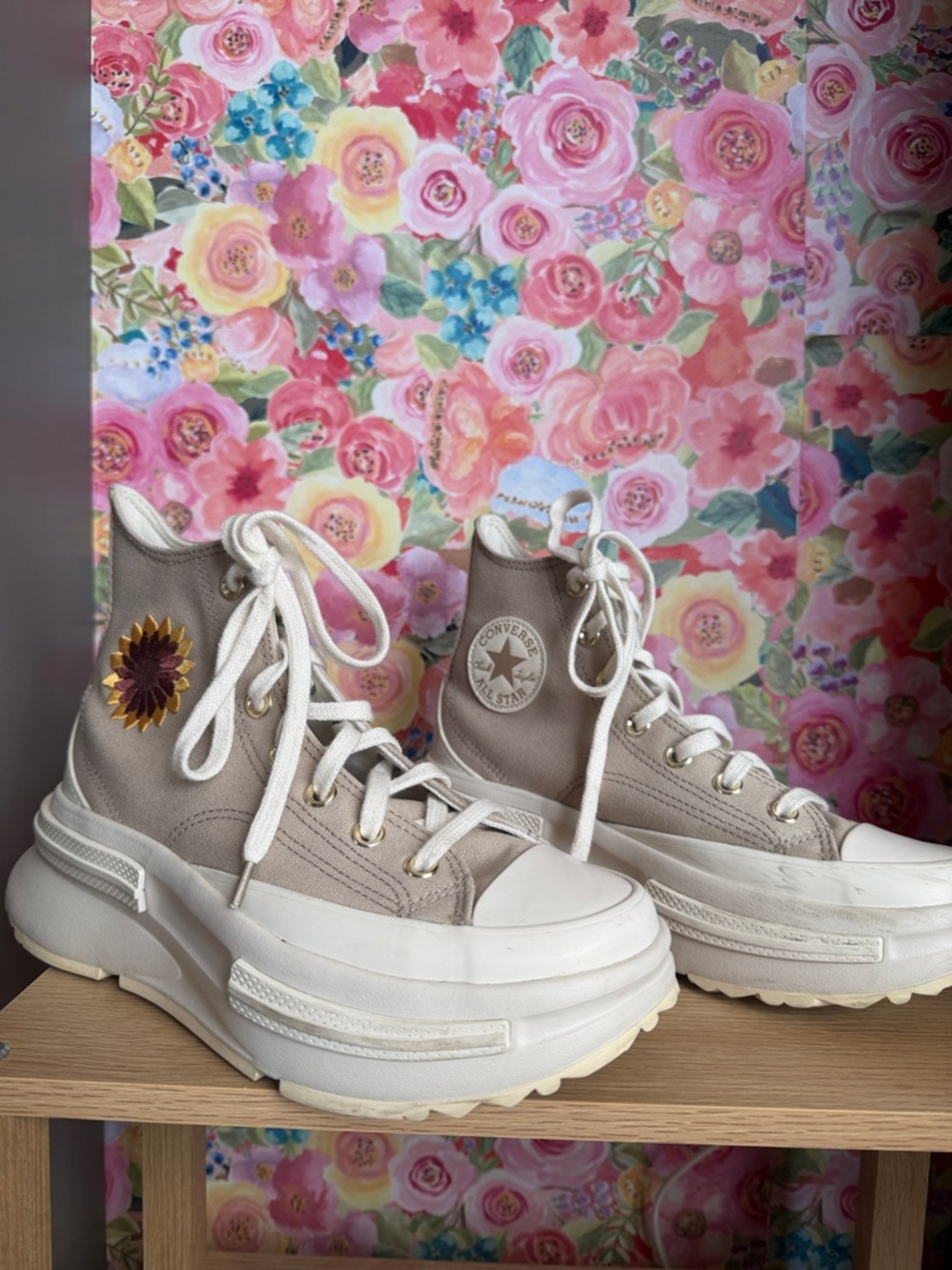 Converse Run Star Legacy CX Platform High 'Festival Florals' Sunflower
